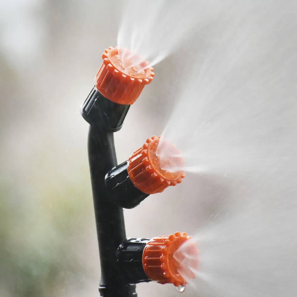 Farm Atomizing Sprayer Nozzle Single/Double/Three Nozzle Esticide Spraying Sprinkler With 1/4 1/2 Inch Thread