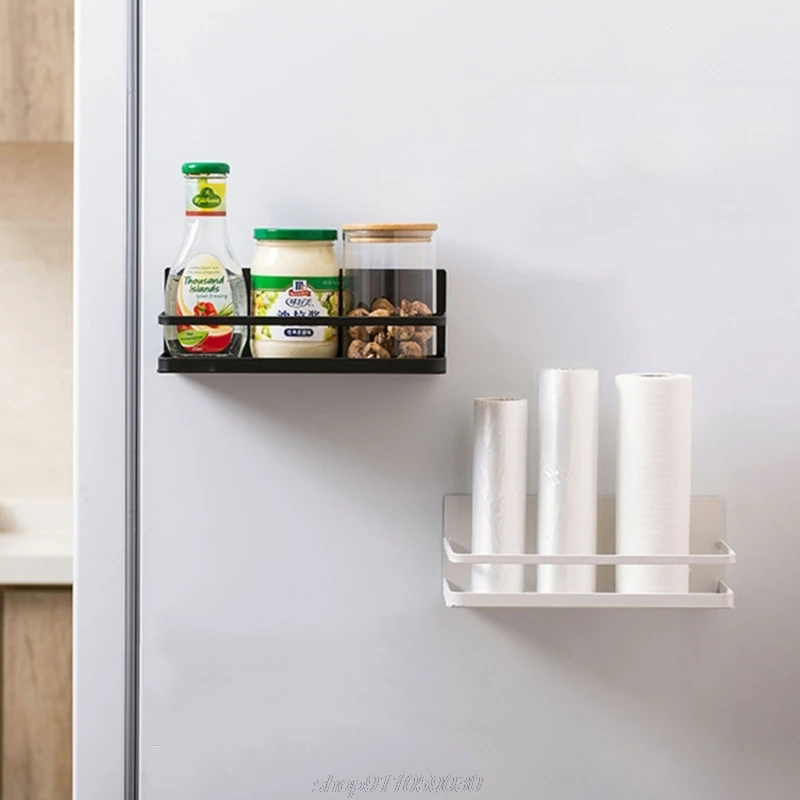 Refrigerator Magnet Storage Rack Durable Holder Kitchen Punch-free Shelf Hanger M23 21 Dropship