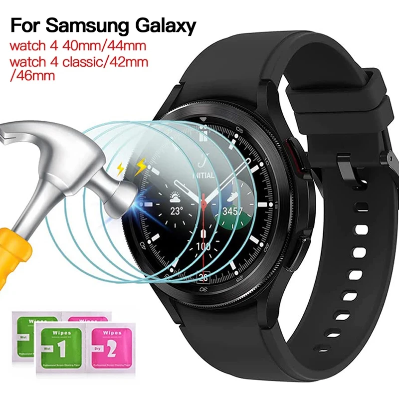 

Tempered Glass For Samsung Galaxy Watch 4 40 44m Screen Protector Film For Watch 4 Classic 42 46mm Glass Protective Film