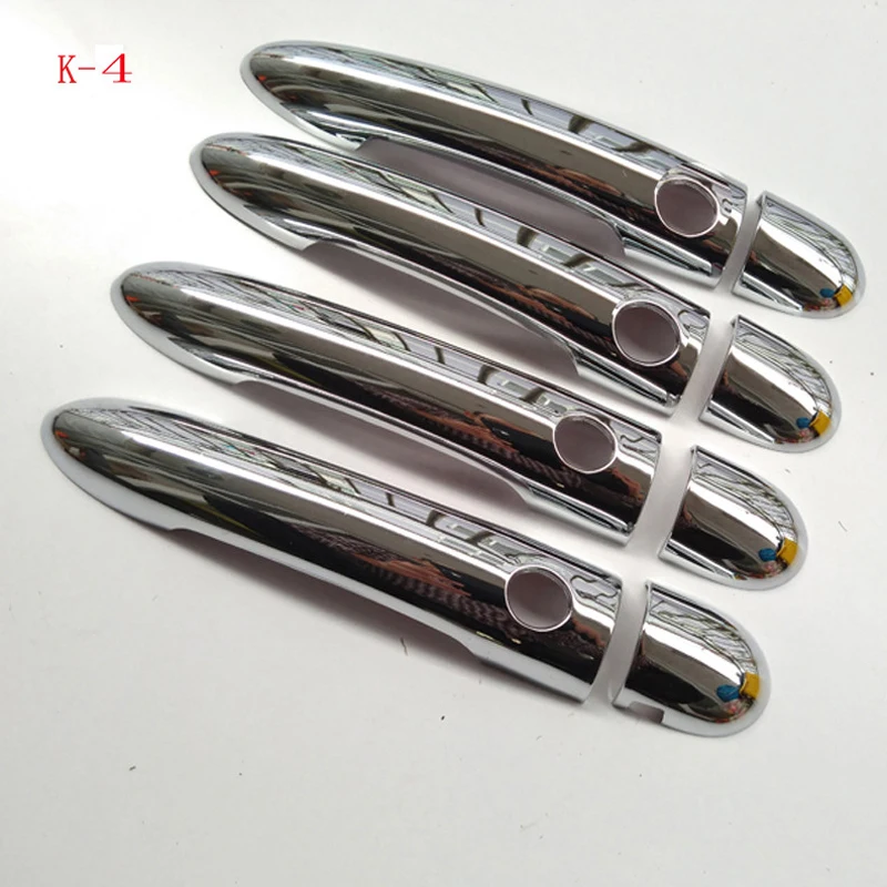 غطاء مقبض الباب الكسوة ABS كروم لرينو ميجان ii 2 MK2 2002 2003 2004 2005 2006 2007 2008 سيارة التصميم ملصق الوصول التلقائي