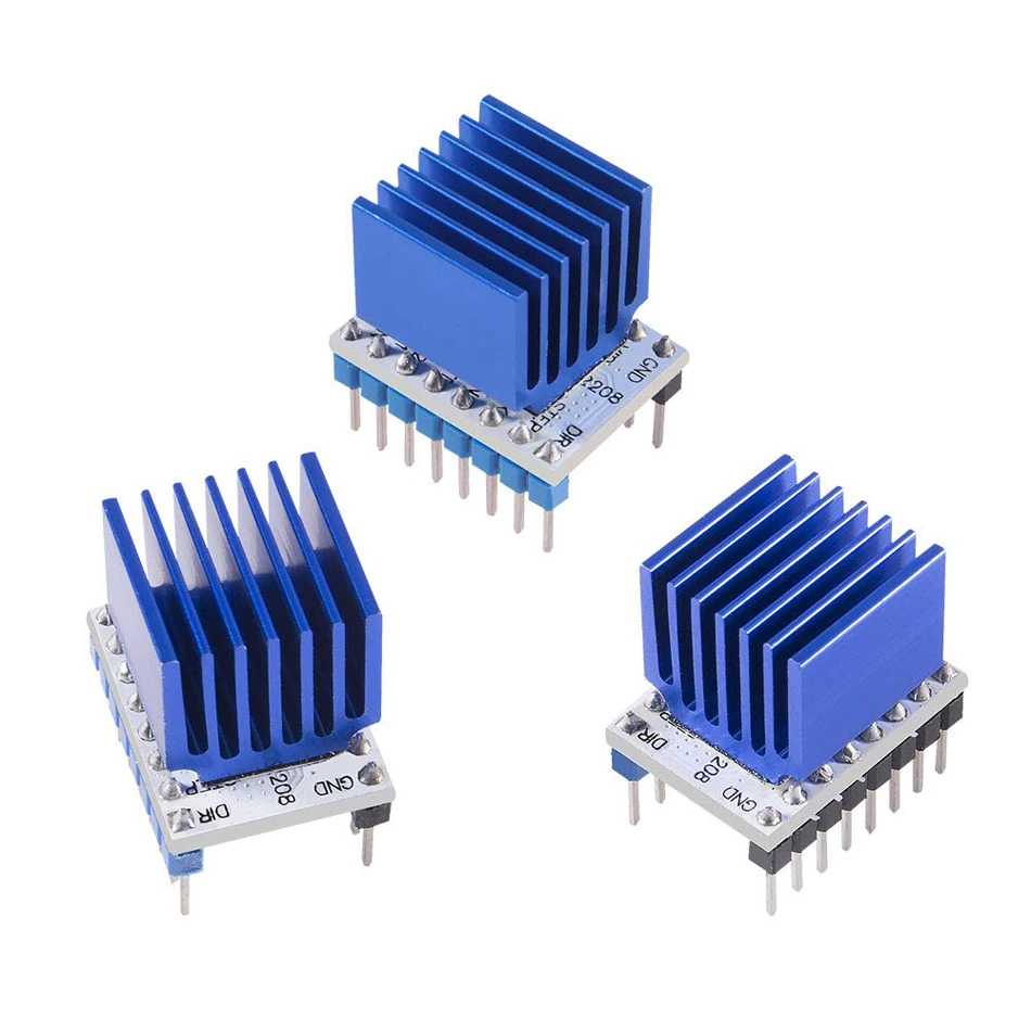 5Pcs Stappenmotor Driver V1.2 TMC2208 Stepstick Motor Driver Module Carrier Met Heatsink Voor 3D Printer Onderdelen Bescherming