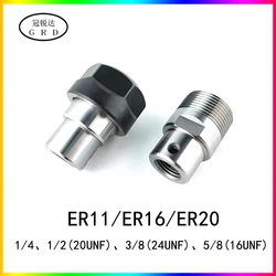 Er11 er16 er20 er25 ferramenta de rosca post c16 c20 c25 1/2 3/8 5/8 1/4 máquina de gravura mandril de broca er suporte de ferramenta eixo do motor