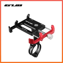 GUB Plus 6 Aluminum Alloy MTB Motorcycle Bike Bicycle Holder 360 Degree Stem Clip Stand Fits For 3.5 - 6.2inch Mobile Phone GPS