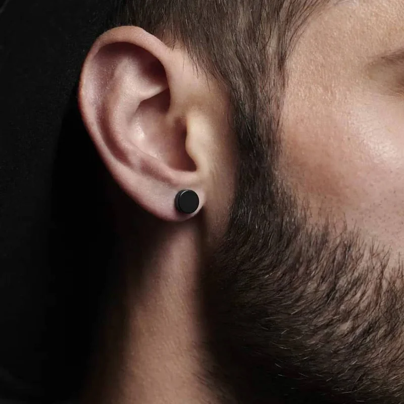 8MM Mens Earring Se… - image