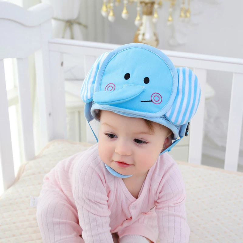 Baby Anti Fall Head Protection Cap Baby Toddler Bumper Cap Cartoon Anti-hit Cap Kids Safety Helmet For Babies Walking Assistant