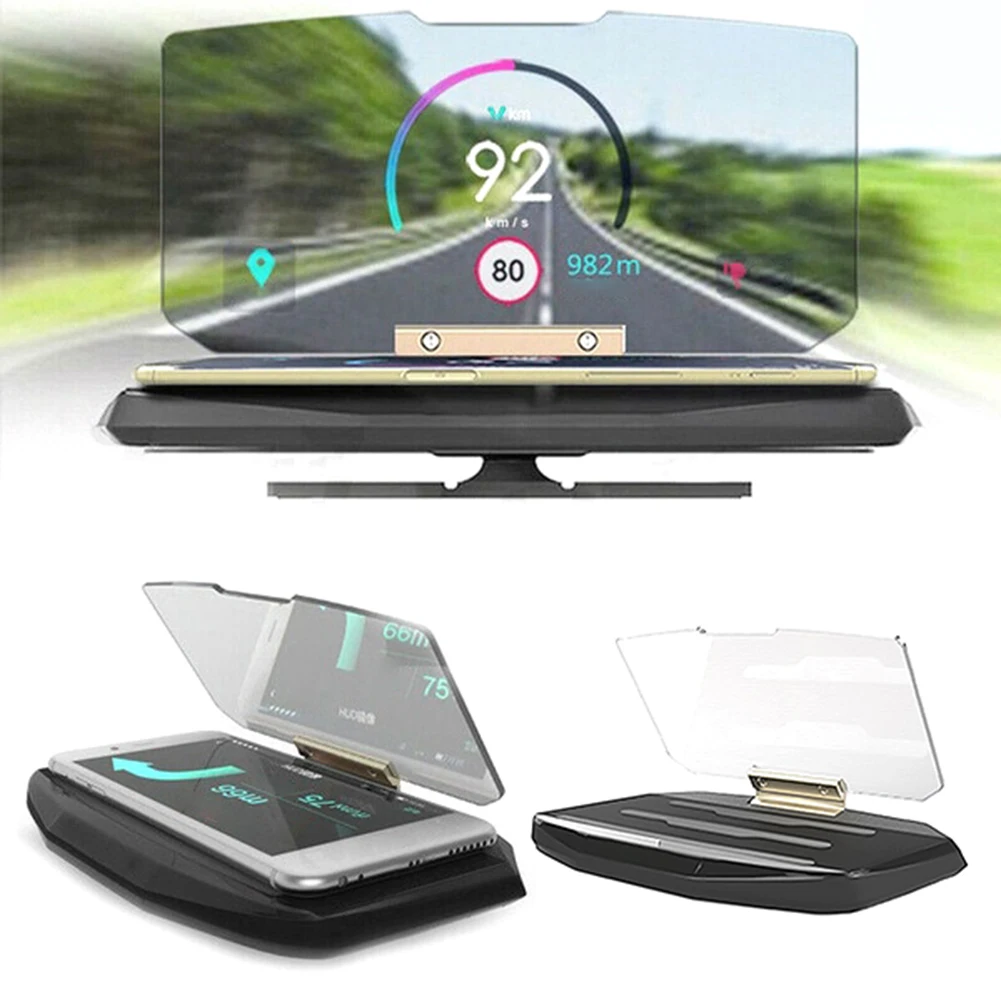 6.5inch Car Auto Heads Up Display HUD Phone Holder GPS Navigation Projection Phone GPS Stand Holder