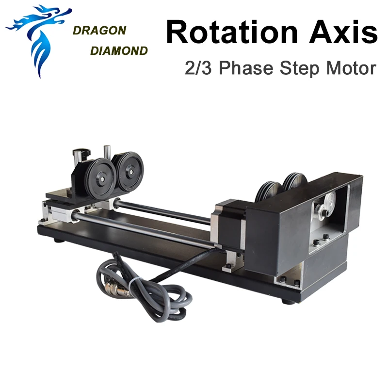 Imagem -02 - Rotary Eixo Gravura Acessório com Rolos ou Fase para Co2 Laser Gravura Máquina de Corte