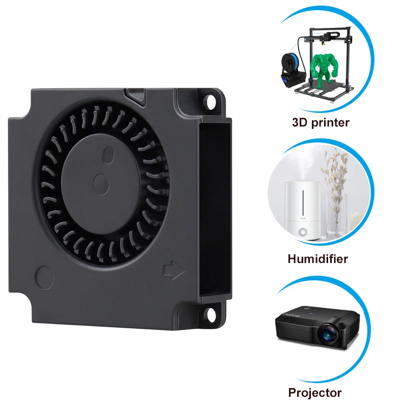 Вентилятор для 3D-принтера Gdstime, 40 мм, 4 см, 24 В постоянного тока, 4010, аксессуары для охлаждения принтера, Турбовентилятор постоянного тока, Радиальные Вентиляторы 40x40x10 мм, 5 шт.