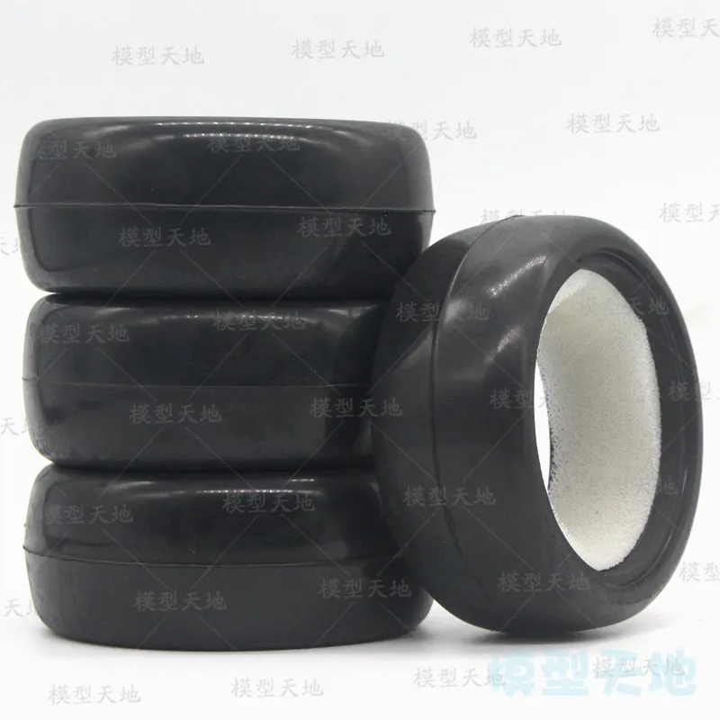 4pcs 1/10 On-Road Car Soft Tires 64MM High Grip Rubber Tyre Sponge liner For HSP Tamiya HPI Kyosho 94122 94123 D3 D4 TT02 FW06