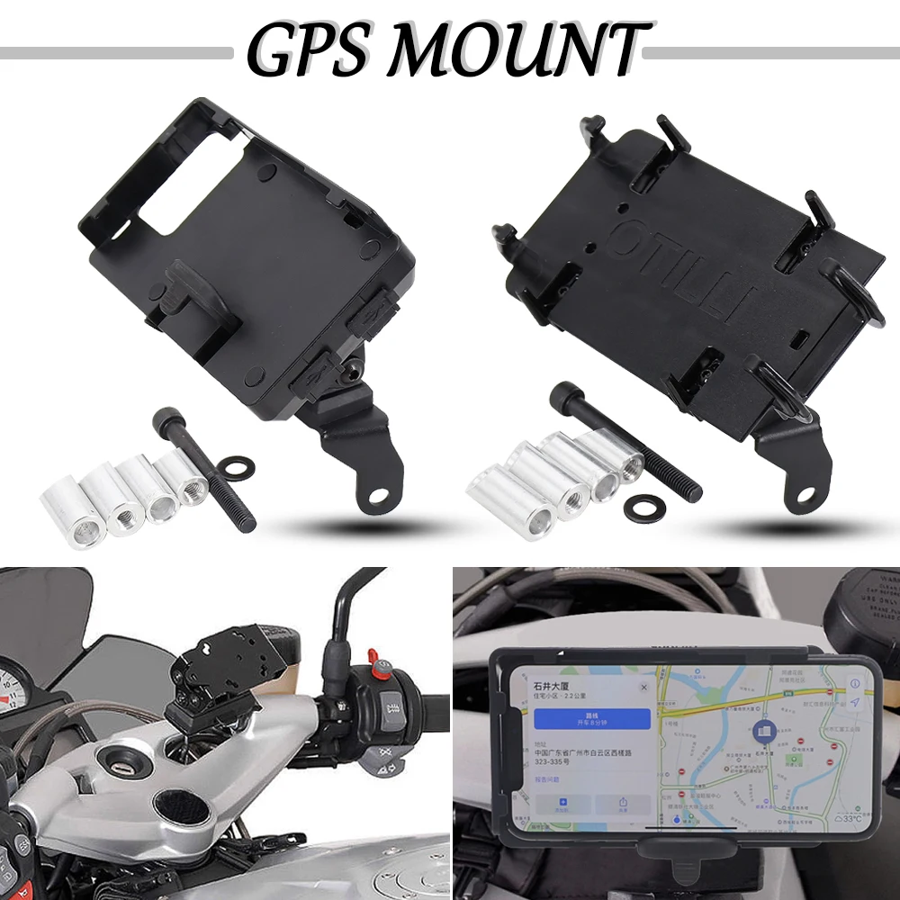 Accesorios de motocicleta F 800 S, soporte de navegación de teléfono móvil, carga de teléfono USB para BMW F800S K1200R / Sport K1300R, nuevo