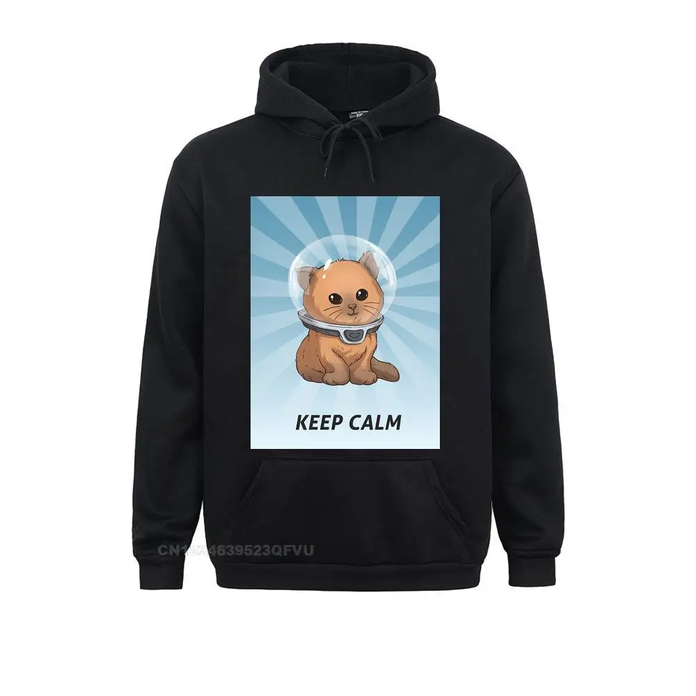 Vintage subnautica manter a calma kitty camisola para homem puro algodão camisola jogos mar leviatã reaper mergulho peixe