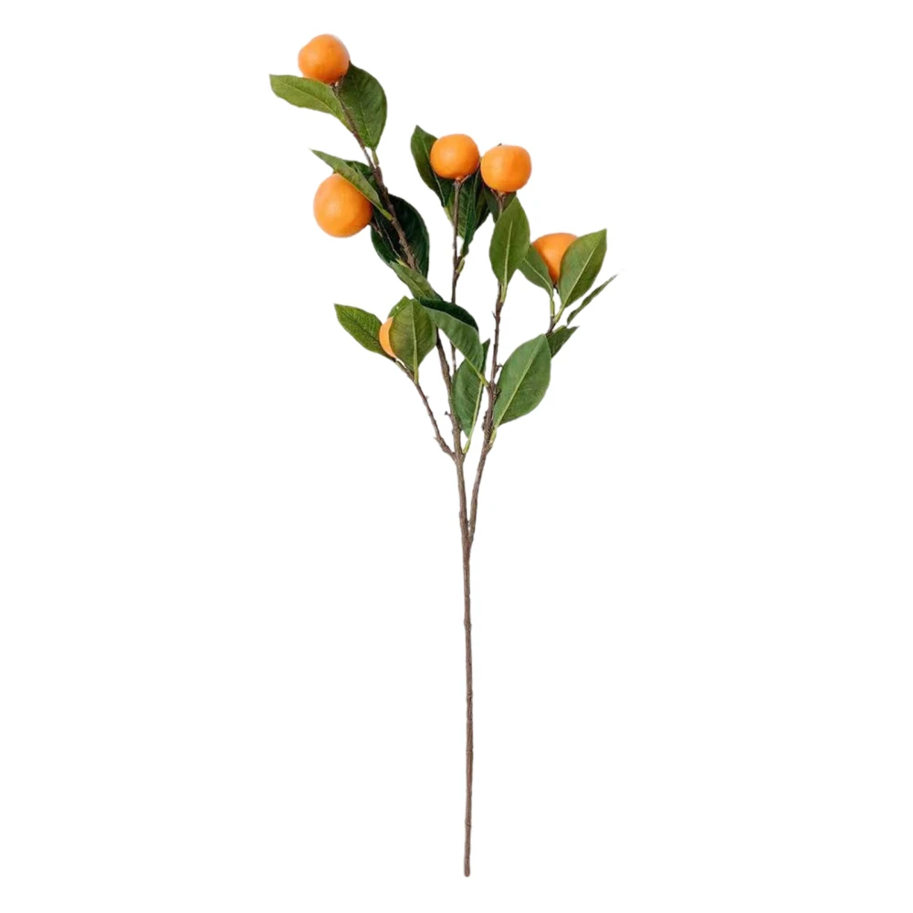 

Fake Tangerine Branch Lemon Decoration Artificial Flower Imitation Plant 63cm Fruit Plants Shooting Props Home Wedding