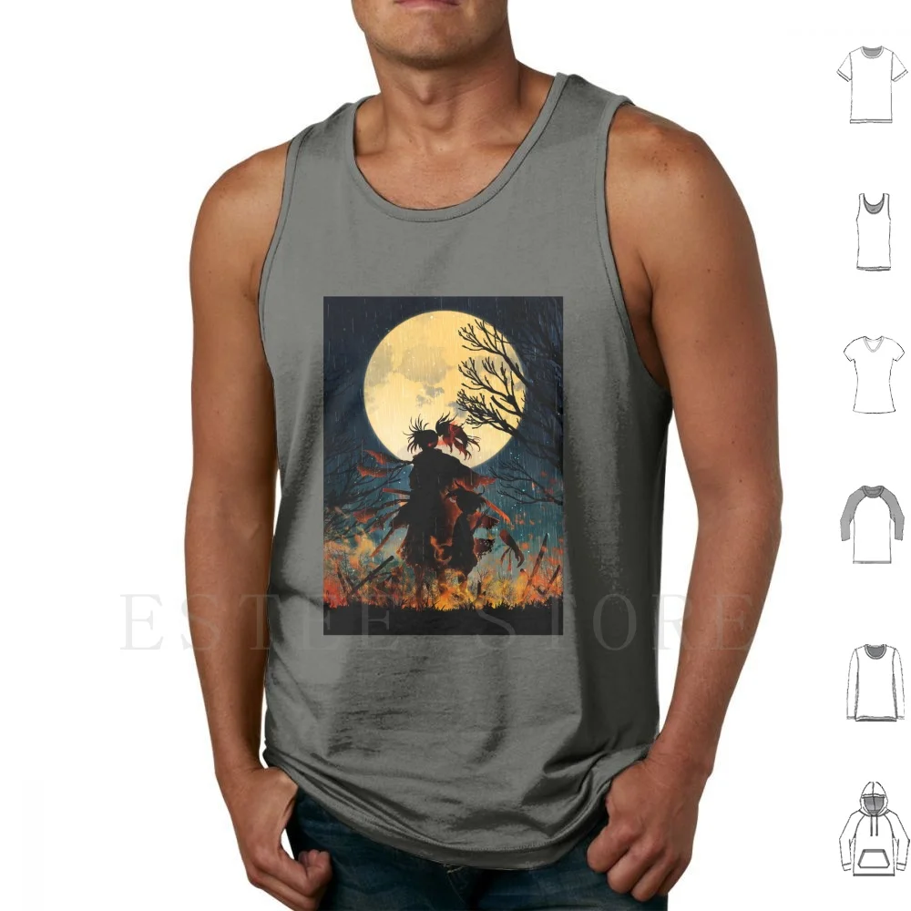 Dororo Tank Tops Vest Cotton Dororo Animates Manga Hyakkimaru Hyakki Daemon Biwamaru Tahoumaru Cute