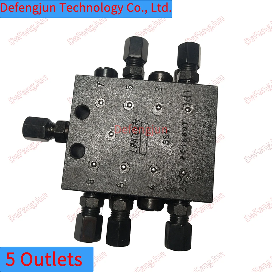 Progressive Lubrication Distributor | SSV8-5 Lubrication Distributor 5 Outlets