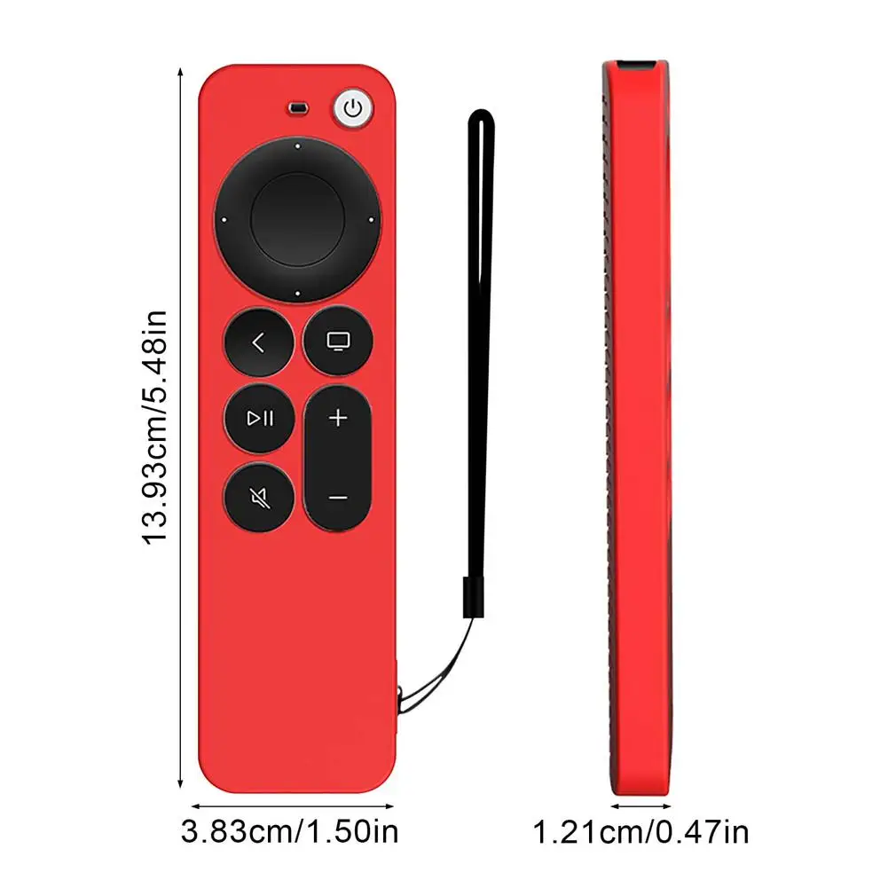 Custodia protettiva in Silicone per telecomando Apple 4K serie TV 6 2021 Cover lavabile antiurto per Apple TV Siri 2 Gen