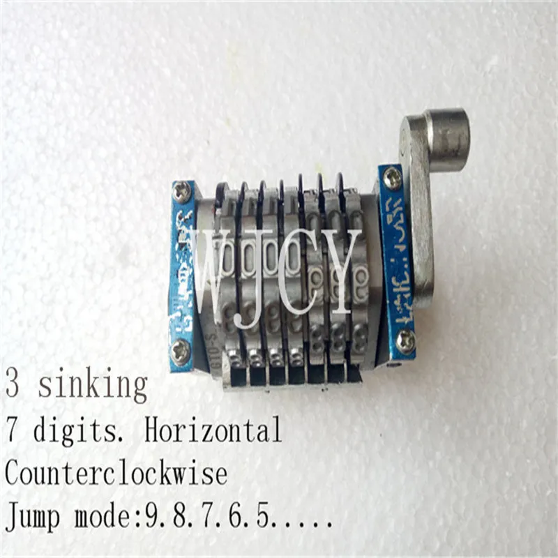 GTO Machine Parts 7 Digits Numbering Machine Horizontal Jump Mode 098765... Three Sinking