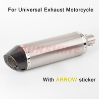Echappement Moto Universal Exhaust Motorcross Pipe Motorcycle Muffler DB Killer Motorbike For KAWASAKI Z900 MT07 R3 R6 R77 R11