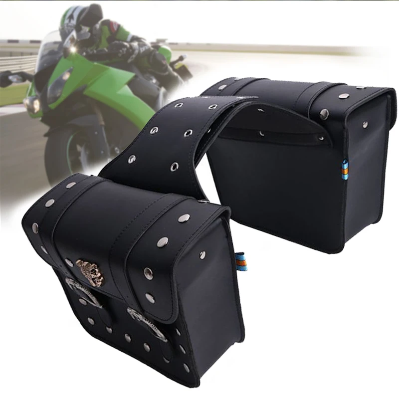 Motorcycle Bags Saddlebag Luggage Bags Travel Knight Rider For Touring For Bonneville For Honda shadow