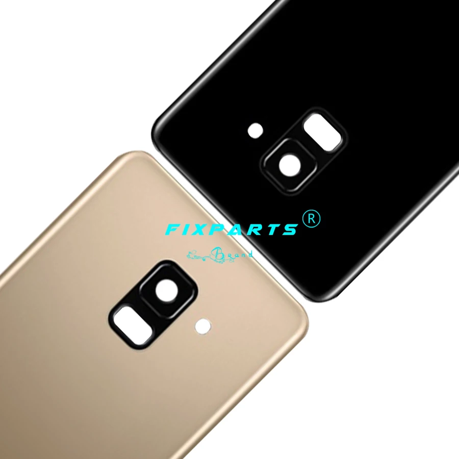 For SAMSUNG Galaxy A8 A530 A530F A8 plus A730 Back Glass Battery Cover Rear Door Housing Case A8 2018 Back Glass Cover