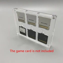 6 in 1 Game Card Case for 3DS / NDS Game magnetic cover acrylic Storage Box display box Shockproof Hard Shell