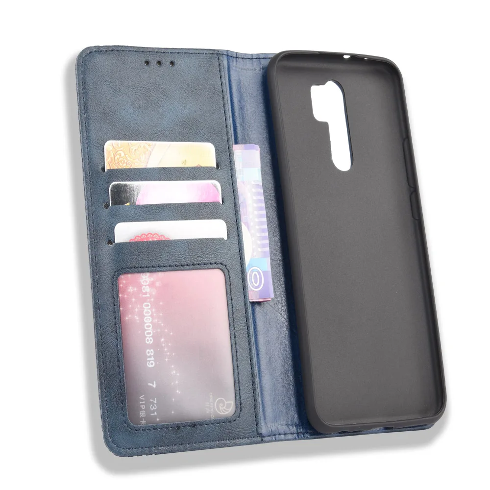 For Xiaomi Redmi 9 Case Flip Book Leather Cover for Xiaomi Redmi Note 9 9A 9C Wallet Phone Cases Retro Magnetic Flip Cover Funda