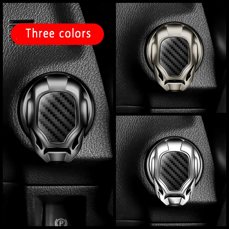 Iron Man Engine Ignition Start Stop Button Cover Sticker For Geely Boyue Haoyue Vision-X3 New emgrand Vision Binyue Emgrand-GS