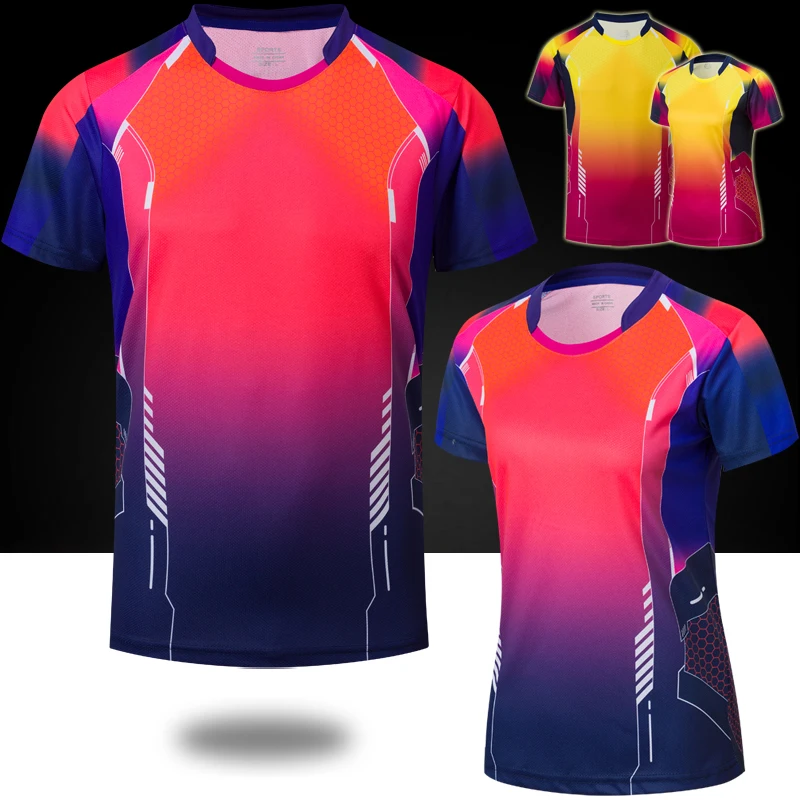 Tennis T Shirt For Men Women Sportswear, Quick Dry Tennis Top Shirts Clothes , Girls Badminton T-Shirt Clothing, Male Table Kits