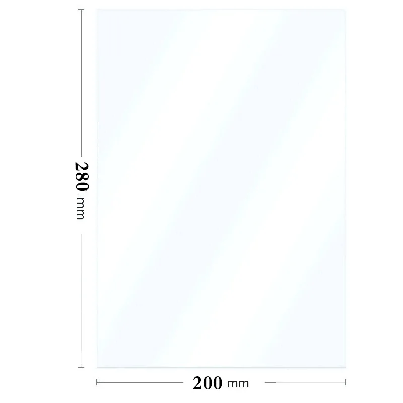 

280*200mm Photon mono x Fep Film Wanhao Uv Light Fep Film Sheet For Dlp Sla Duplicator D8 Photon Anycubic Ld-003 8.9inch Lcd