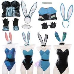 KDA Ahri Evelynn Seraphine Akali Kaisa Cosplay Dress Costume Bunny Girl Sexy Girls Dress Jumpsuits Party Halloween Costumes