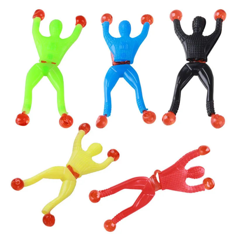 10pcs Wall Climber Men’s Children’s Party Toys Funny gifts Birthday Party Gifts Wall Climbers Sticky Spiders Wall Climbers