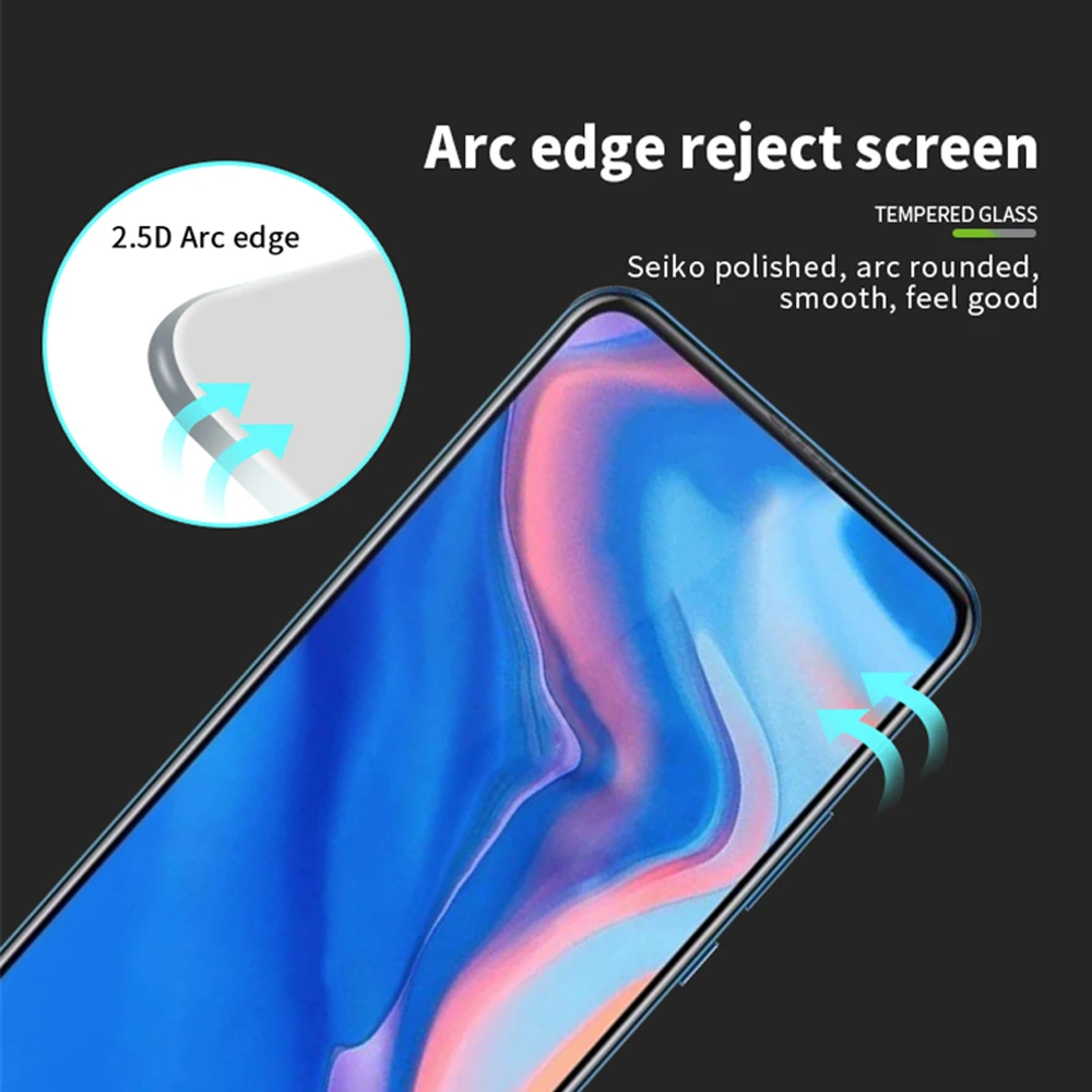 full cover for huawei y9 prime 2019 y9s y9 2018 tempered glass protective film phone screen protector on the glass smartphone