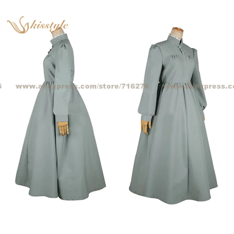 Kisstyle Fashion Howl'sMovingCastle Sophie Hatter Gray Uniform COS Clothing Cosplay Costume,Customized Accepted