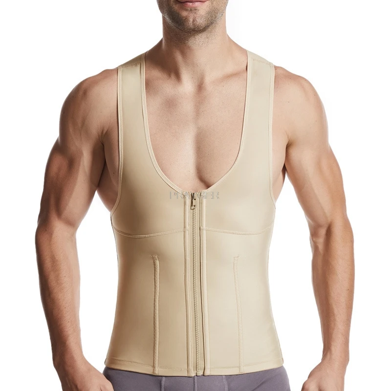 Men Slim Shaper Girdle Belly Tops Flat Tummy Burner Magnetic Vest Control Corset