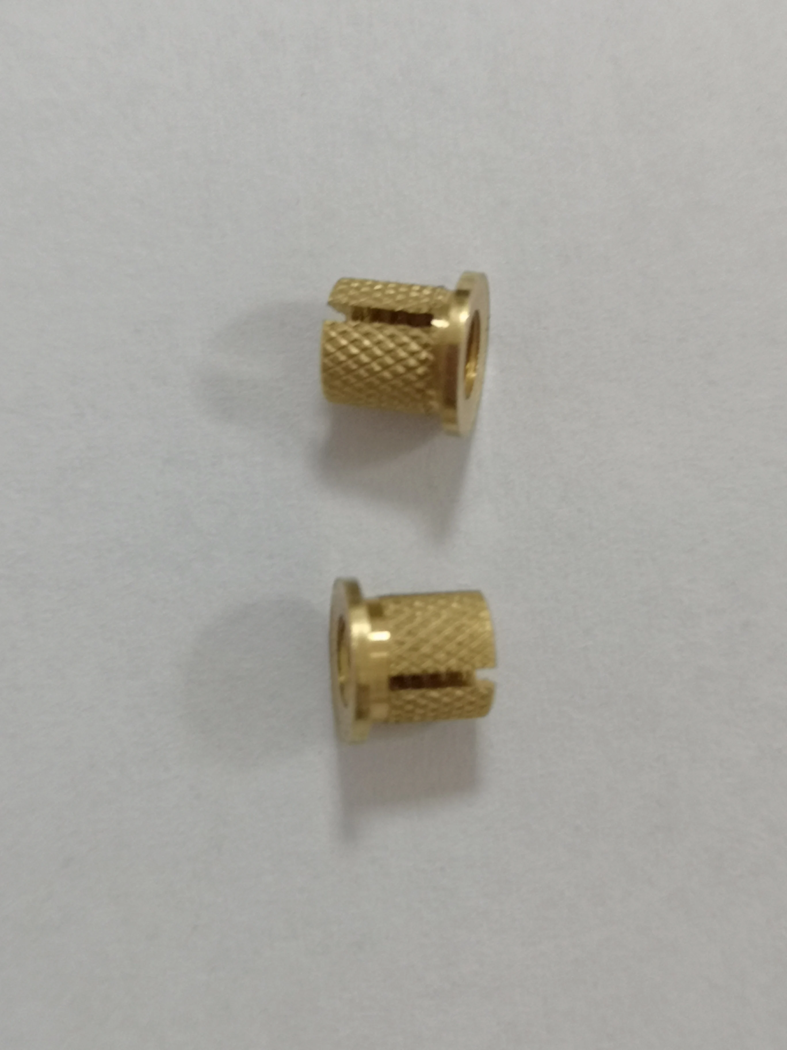 PFLB-M3/M4/M5/M6/256/440/632/832/032/0420-1/2Press-In Threaded Inserts, Brass Nuts, Flange-Head