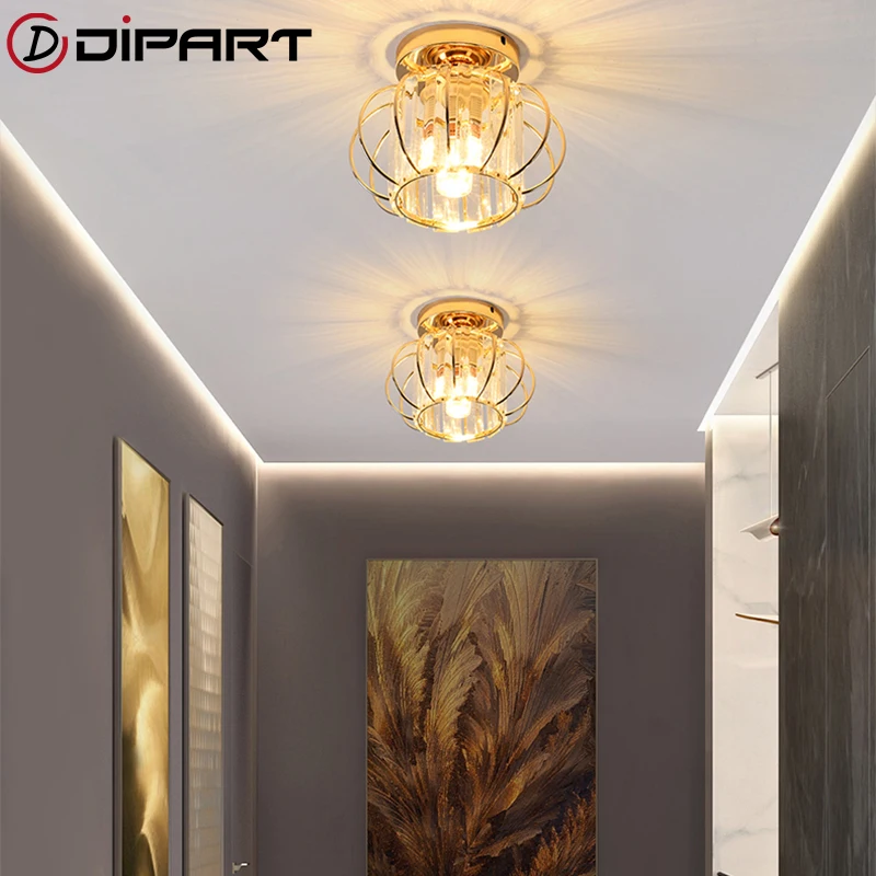 

Modern fashion Creative Crystal Ceiling Lights Industrial Lustre For Kitchen Decorative Ceiling Corridor Light Luminaire