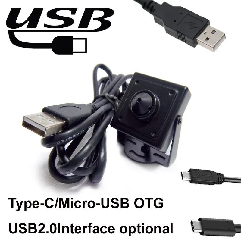 

34*34mm Size High Frame Rate 2M Pixels 1080P CMOS OV2710 Pin Hole Micro USB Camera 720P 120fps for Android TV Box &ATM Machine