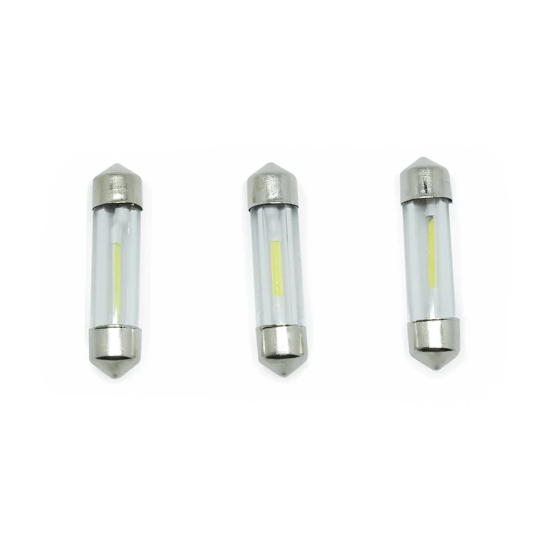 Festoon Led C5W 31mm 36mm 39mm 41mm Cob Glass Car Interior Light Auto Lamp Vehicle Dome Reading Door Bulb 12V DC White