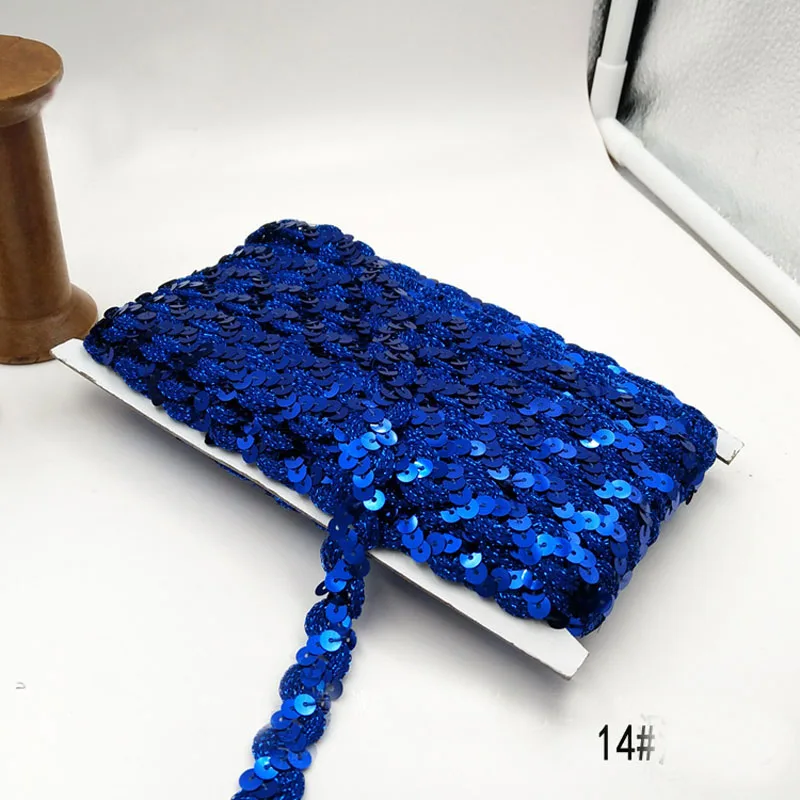 25Meters Shiny Beading Sequins Lace Fabric Trim for Wedding Decor Handmade DIY Craft Lace Ribbon Fabric Garments Sewing Supplies