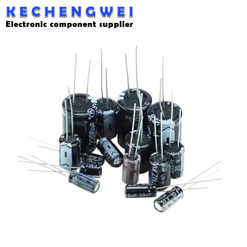 6.3V 10V 16V 25V 35V 50V 400V 450V 1UF 2.2UF 4.7UF 10UF 1000UF 22UF 33UF 47UF 470UF 100UF 220UF Aluminum Electrolytic Capacitor