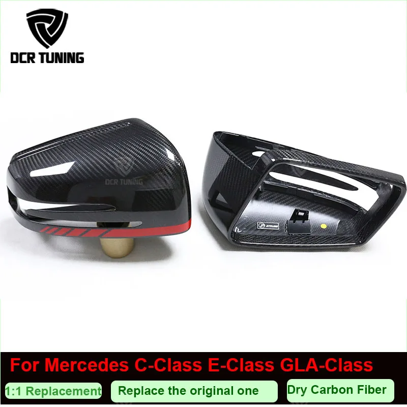 

For Mercedes Car Accessories W204 W207 W212 W176 W218 W221 Dry Carbon caps for Mercedes A C CLS E CLA Class Carbon Mirror Covers