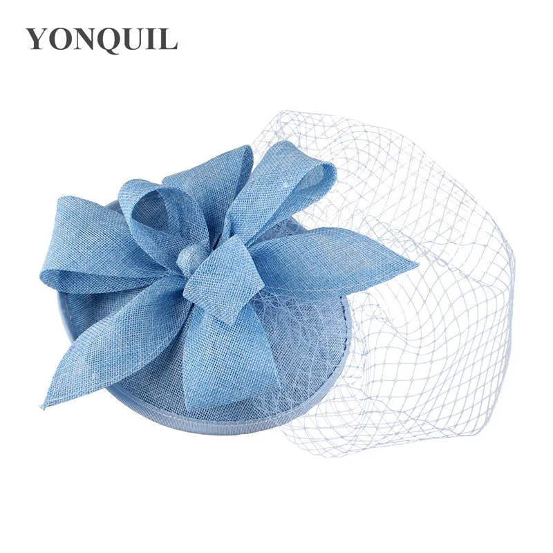 Bride Mesh Wedding Fascinator Hat Elegant Women Fashion Headpiece Flower Nice Occasion Headwear Hairpin Ladies Party Millinery