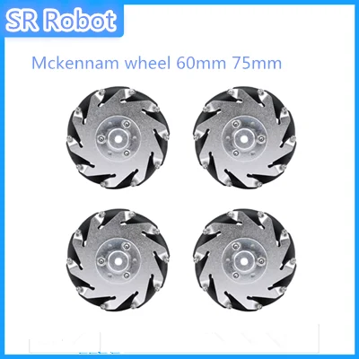 4pcs 60mm  Mecanum Wheel Omni Wheel Omnidirectional Typre For Arduino 60 Mm Aluminum Wheels DIY Smart Robot Car Chassis RC 4144