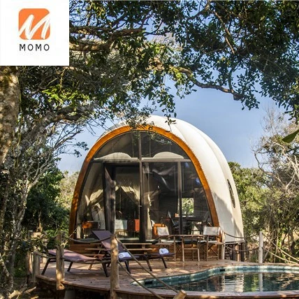 New Design hot worm shaped luxury glamping hotel tent for safari resort