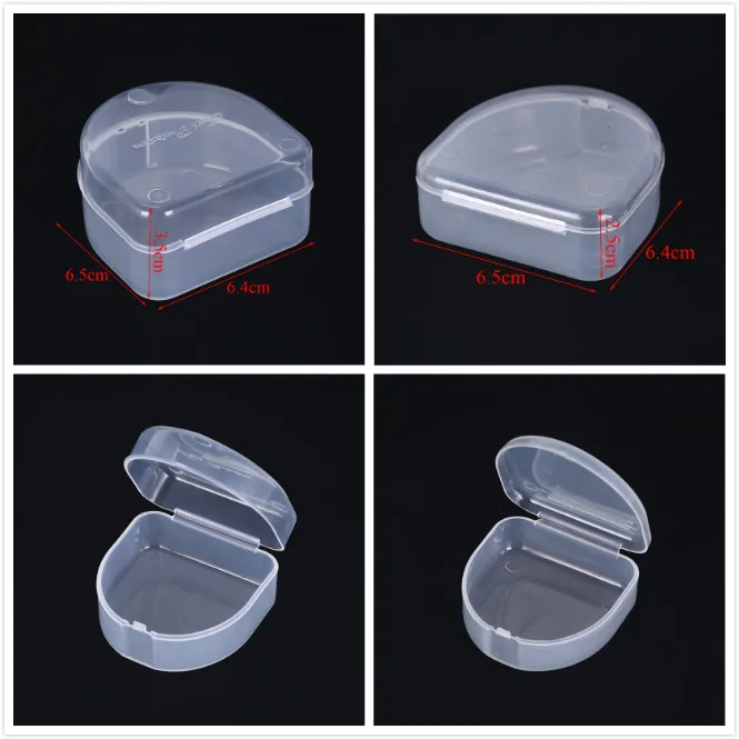 1pc Orthodontic Retainer Case Dental Tray Box Denture Storage Orthodontic Braces Mouthpiece Organizer Oral Health Care