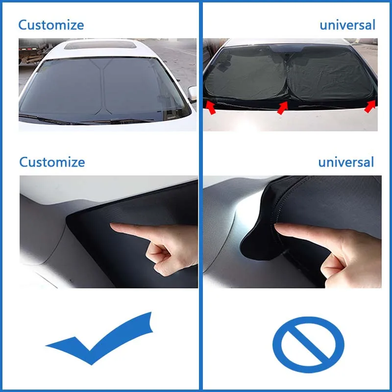 Customize fit Car front Window Interior Windshield Sunshade Cover For VW Volkswagen Tiguan mk1 mk2  Allspace T-Cross CC Touran