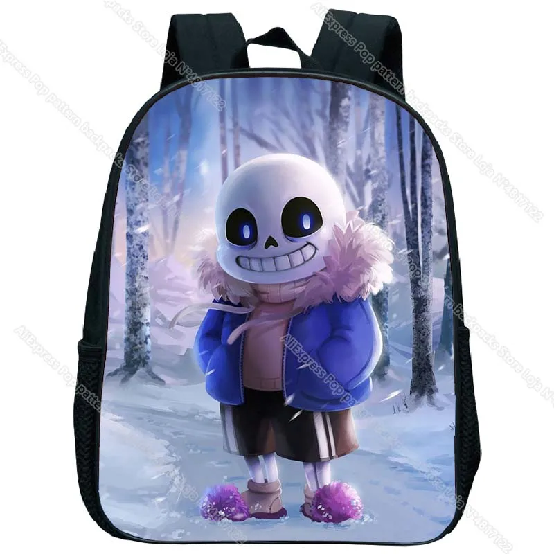 Undertale sans e papiro mochila para crianças jardim de infância mini mochila meninos meninas crianças legal dos desenhos animados anime bookbags mochilas