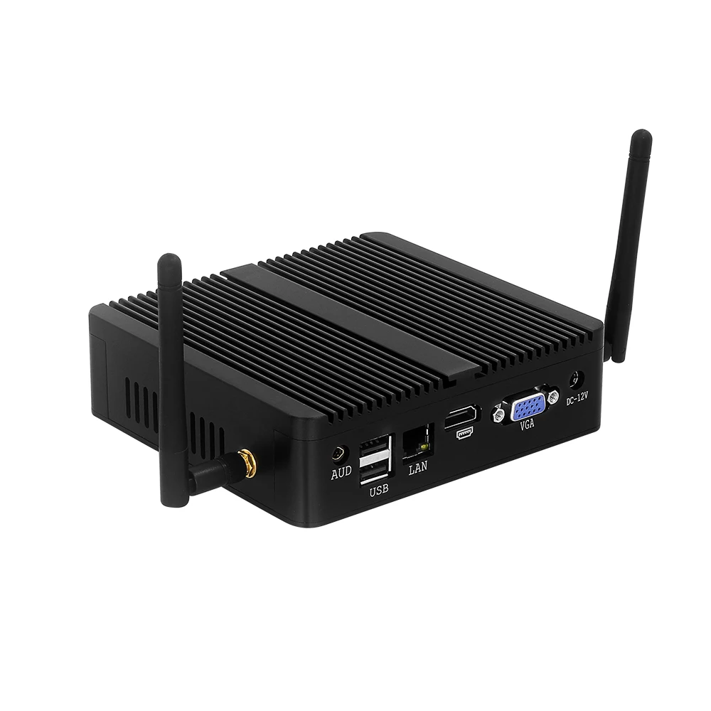 Tolibek-Mini PC Fanless HTPC, Windows 10, Intel Core i3 5005U, i5 4200U, Celeron 2955U, DDR3L, Wi-Fi, HDMI, 8 * USB, computador de escritório