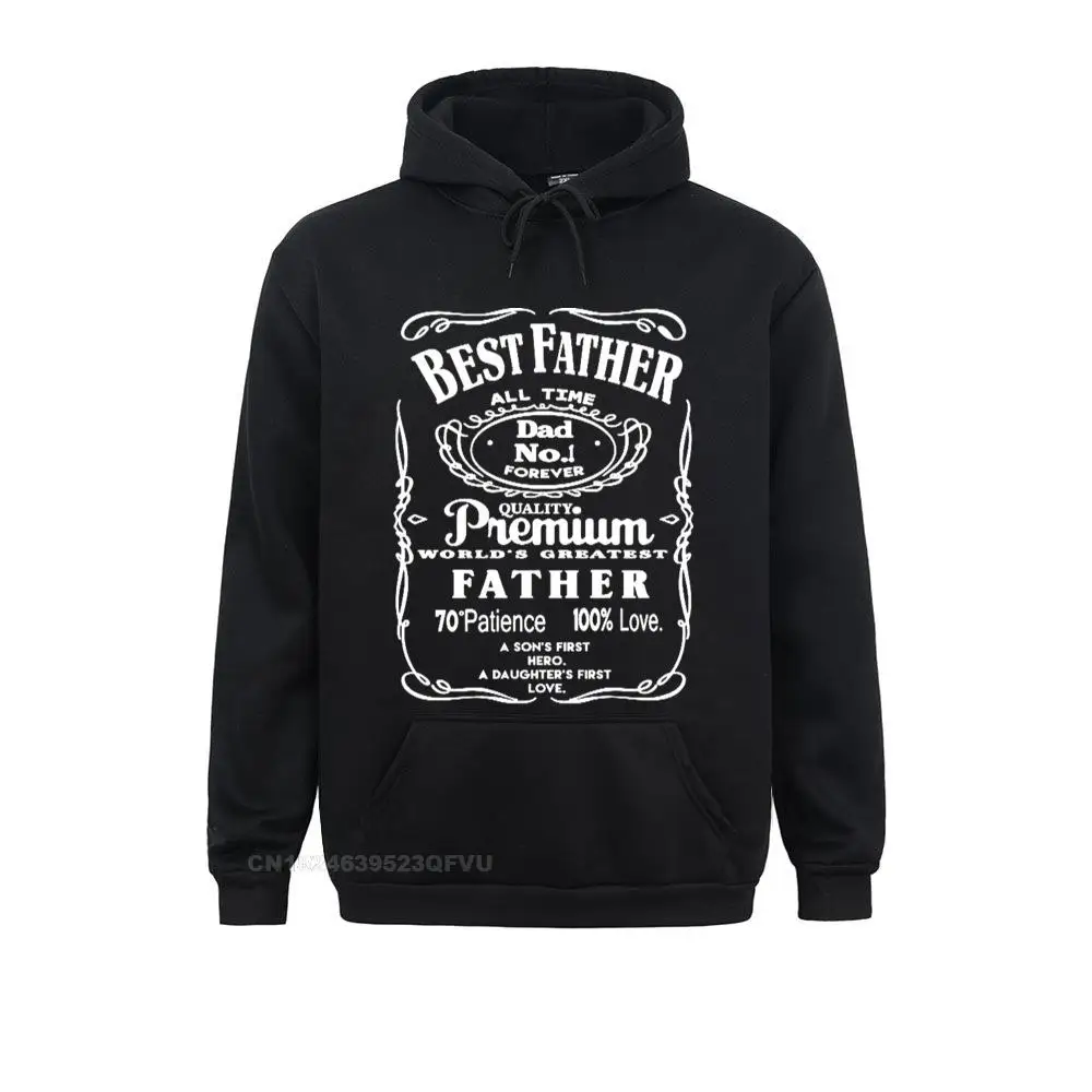 

Best Father Dad Daddy World's Greatest No.1 Gift Sweater Men Cotton Awesome Hoodie Round Neck Oversized