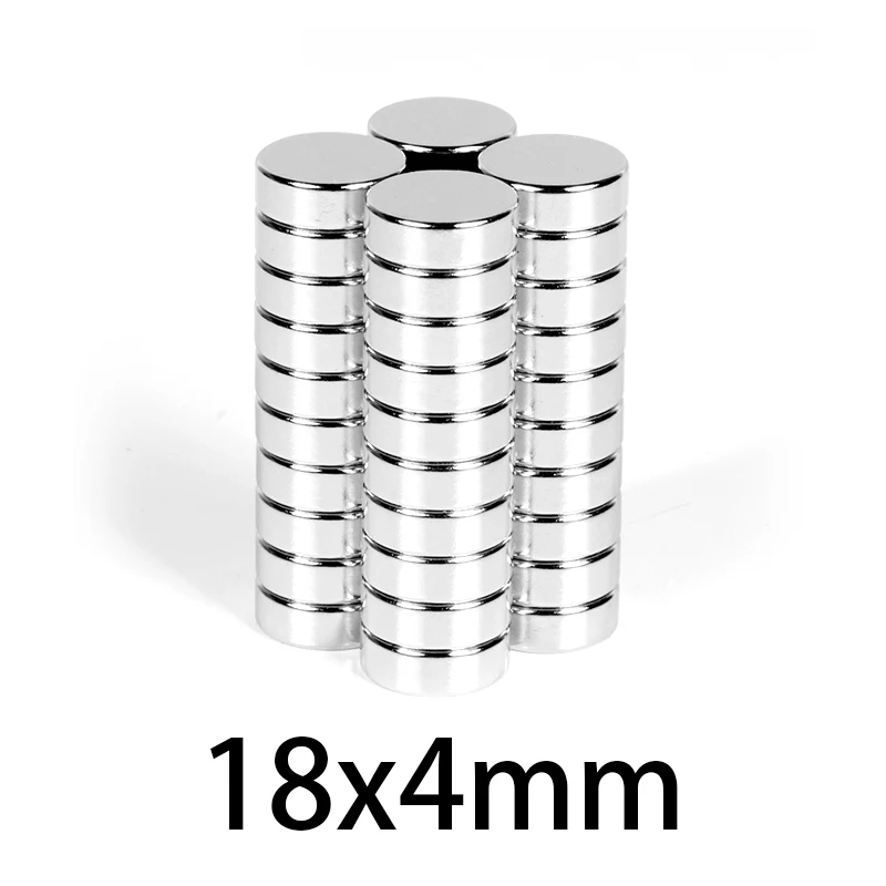 18x4mm rare earth Magnet N35 NdFeB Strong circle Round Fridge neodymium Magnets magnetic  circular 18*4mm