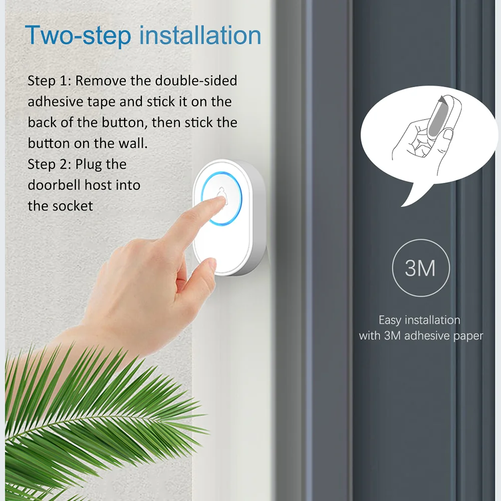 Come out Alarm Access Control Doorbell Shop  Wireless Security Intercom System Monitor Door for Shop